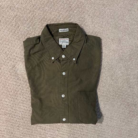 J. Crew Men's Green Casual Button-Down Shirt - Picture 1 of 3